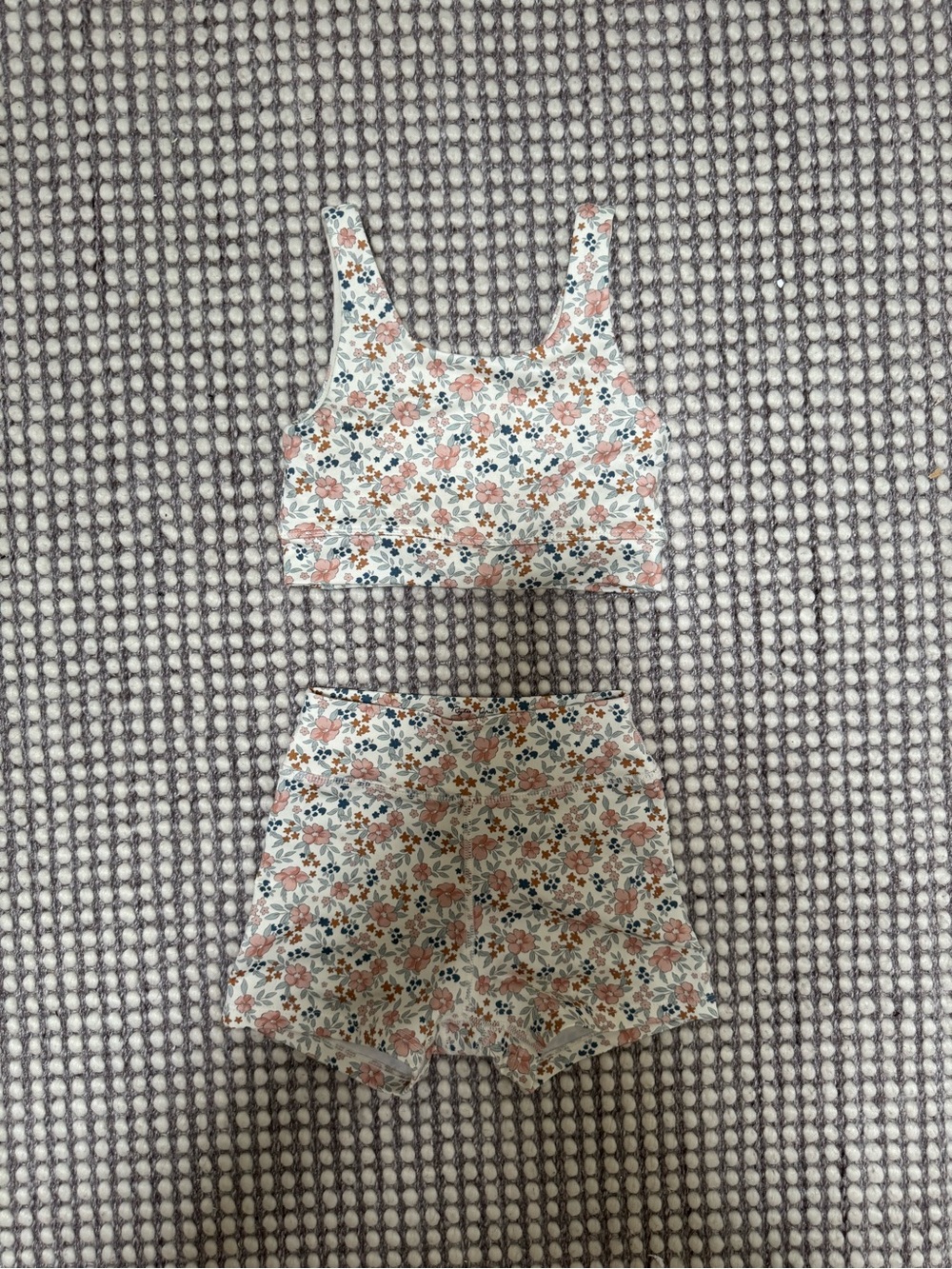 Rylee + Cru Girls Floral Crop Top & Shorts Set